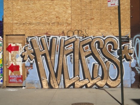 And out on the street: Hueless on 21st and the West Side Highway, in Chelsea.